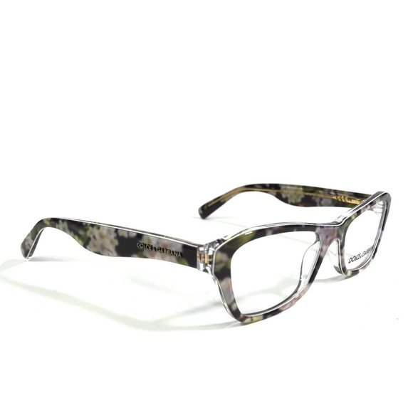 Dolce & Gabbana DG3202 2842 Eyeglasses Frames Black Green Pink Floral 47-15-130 - Picture 3 of 10